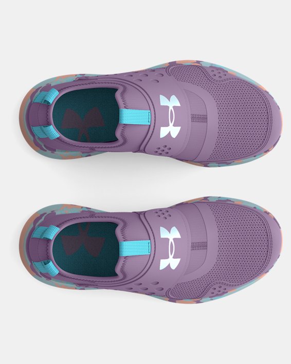 Girls' Pre-School UA Runplay Sky Running Shoes, Purple, pdpMainDesktop image number 2